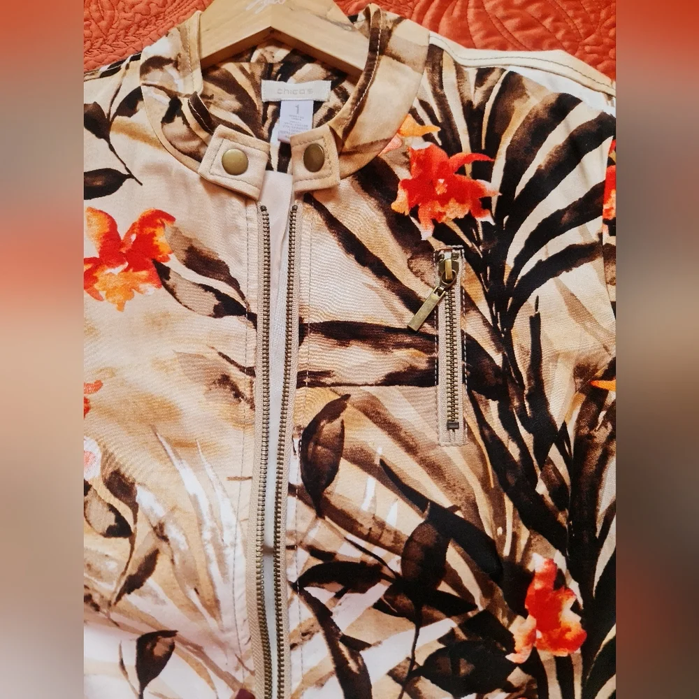 Floral Women's Jacket - Picture 5 of 7